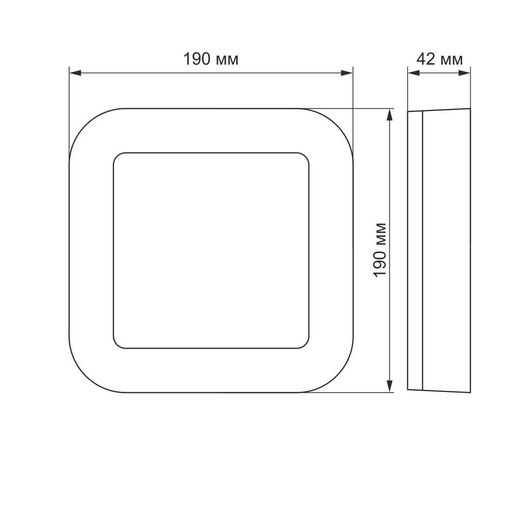 Светодиодный уличный светильник VIDEX ART 15W  5000K 220V VL-BHFS-155 водо-, пылезащищенный (1277032)