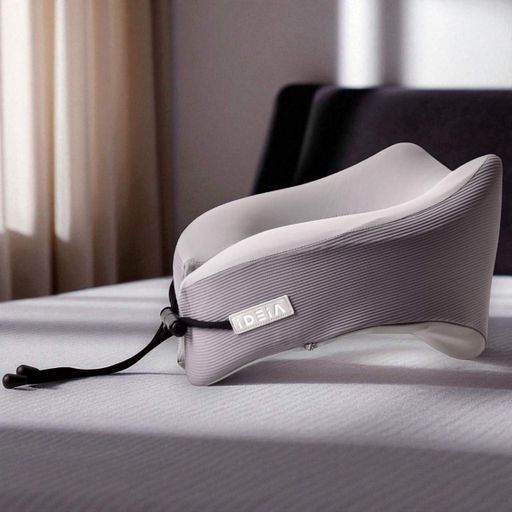 Подушка для путешествий TRAVEL IDEIA Memory Foam 27×26×17 см, охлаждающий эффект, поддержка шеи (1277338)