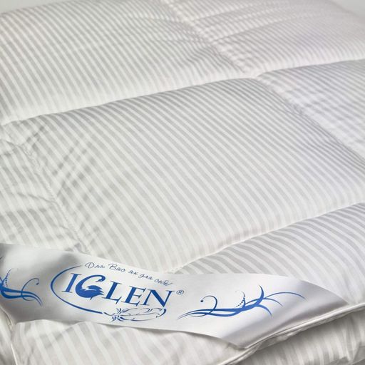 Зимова ковдра зі 100% сірим гусячим пухом полуторна IGLEN 140х205 (1402051c) (1277420)
