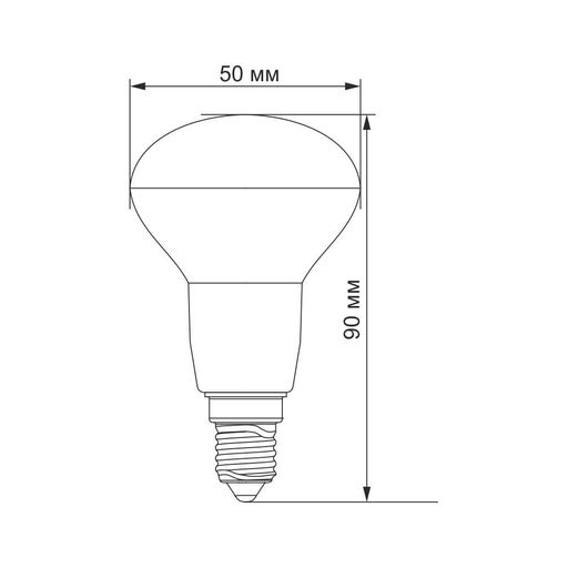 Светодиодная лампа VIDEX R50e 6W E14 4100K (VL-R50e-06144) (1277443)