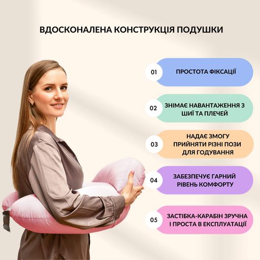 Подушка для кормления Диванчик Sei Design  60х70х16 см хлопок антиаллергенное волокно полоска розовая (8-35409*003) (1277804)
