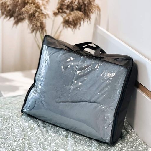 Сумка ORGANIZE из пвх для одеял и подушек S - 55x45x18 см (серый) (1277832)