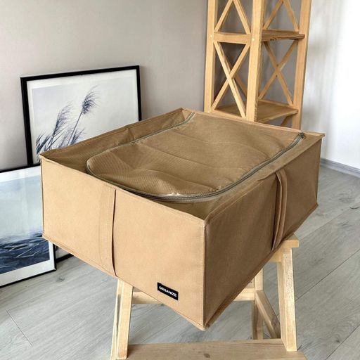 Бокс для хранения вещей и обуви на 2 отделения 50*41*18 см ORGANIZE (бежевый) (1277848)