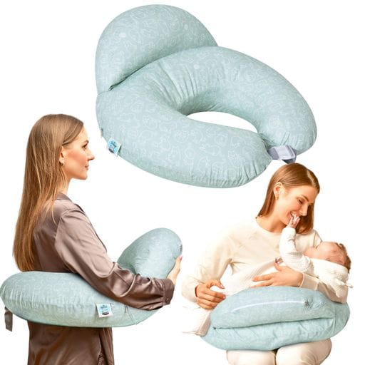 Подушка для кормления Диванчик Sei Design  60х70х16 см хлопок антиаллергенное волокно котята мята (8-35409*006) (1277855)