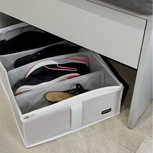 Органайзер для обуви на 4 пары  50*35*14 см ORGANIZE (белый) (1277934)