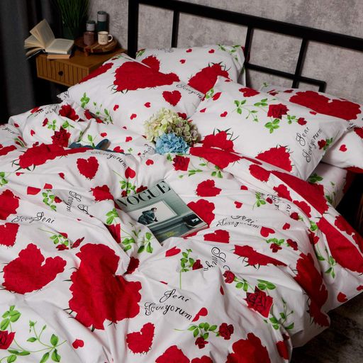 Комплект постільної білизни Moon&Star Бязь Gold Люкс Scarlet Romance 2х40х60