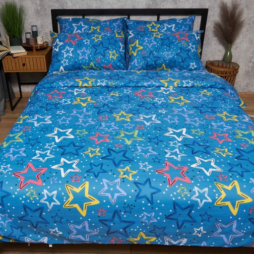 Комплект постільної білизни Moon&Star Бязь Gold Люкс Galaxy Dreams наволочки 2х40х60