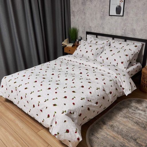 Комплект постільної білизни Moon&Star Бязь Gold Люкс Romantic Rose 2х70х70