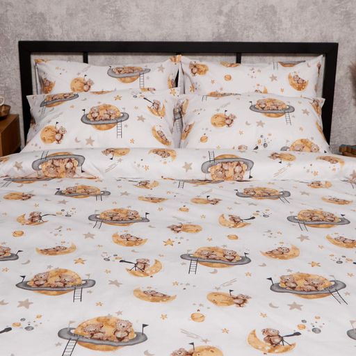 Комплект постільної білизни Moon&Star Бязь Gold Люкс Teddy Dreams наволочки 2х70х70