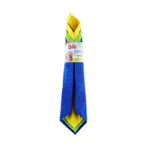 Тряпка для уборки Polly из микрофибры, 30*30 см, 3 шт