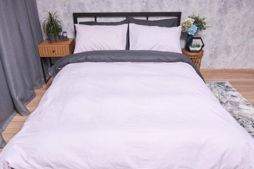 Комплект постельного белья Moon&Star Бязь Gold Люкс Orchid Gray Детский 110х140 наволочки 2х50х50 (1280374)