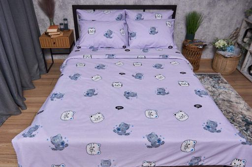 Комплект постільної білизни Moon&Star Бязь Gold Люкс Hello Kitty Дитячий 110х140 наволочки 2х40х40 (1280455)