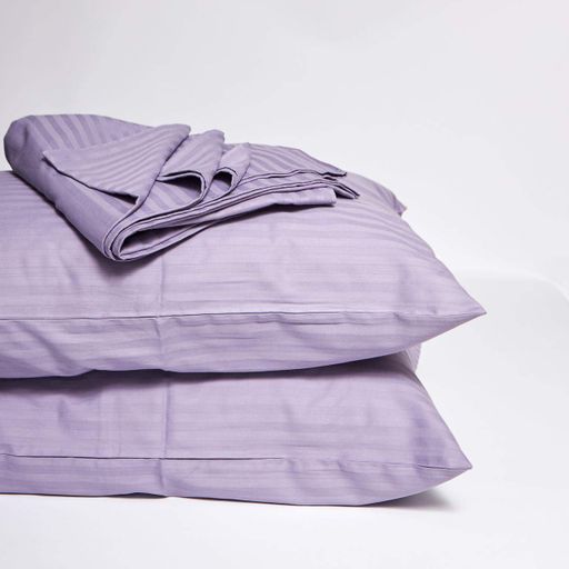 Постільний набір Moon&Star (простирадло 220х240 + 2 наволочки 70х70) Satin Stripe Soft Lilac (1281640)