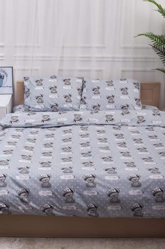 Комплект постільної білизни Moon&Star Дитячий 110х140 наволочки 2х40х60 Teddy Boy Бязь Gold Люкс (1281753)