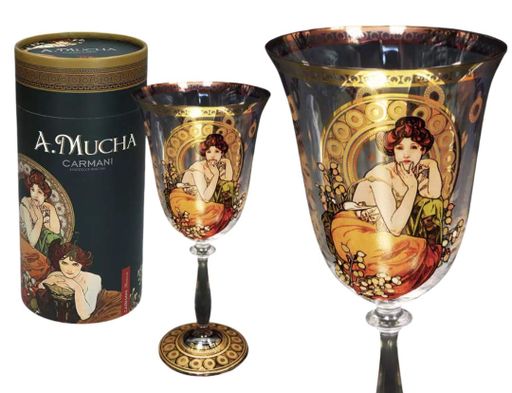 Бокал для вина Carmani А.Муха. Драгоценные камни Топаз, 300 мл 841-3813 (1281815)