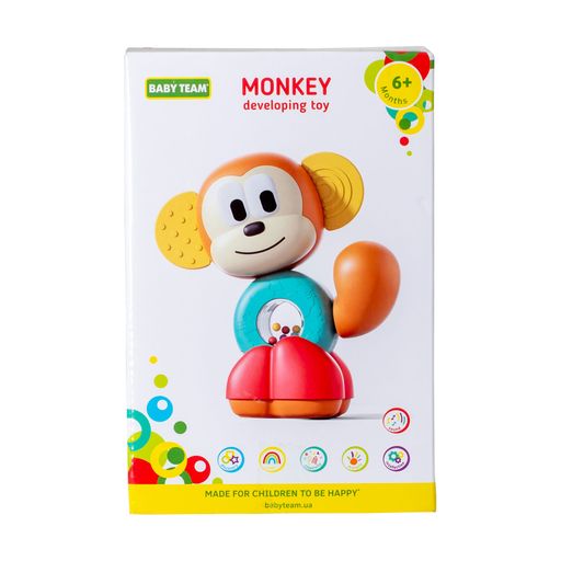 Развивающая игрушка Baby Team Обезьянка, от 6 месяцев (8609)