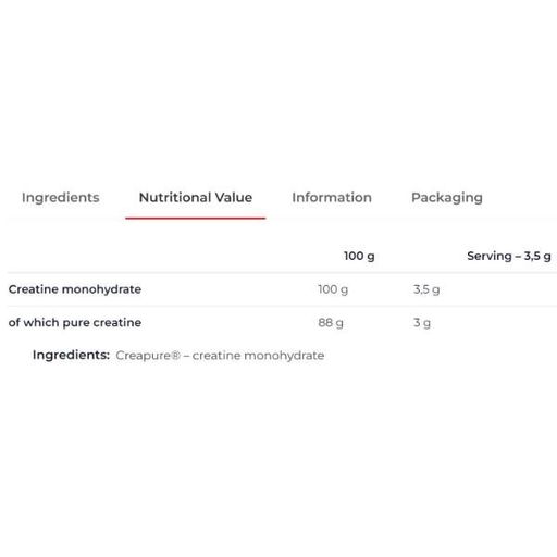 Креатин моногидрат Nutrend Creatine Monohydrate Creapure 500 g /20 servings/ (1282352)