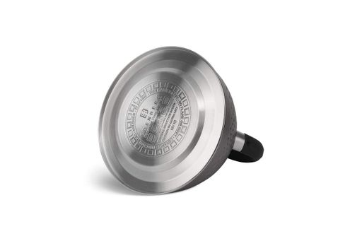 Чайник из нержавеющей стали со свистком черная ручка Edenberg 3.0 л (EB-8830) (1282993)