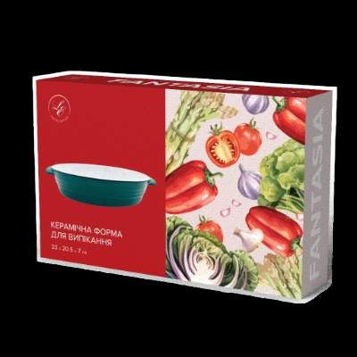 Форма овальна для запікання Limited Edition FANTASIA  33х20.5х7 см (HJ1288) (1283236)