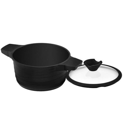 Кастрюля алюминиевая с антипригарным покрытием Lessner Black Pro New 4.7 л d 24 см (55872-24) (1283242)