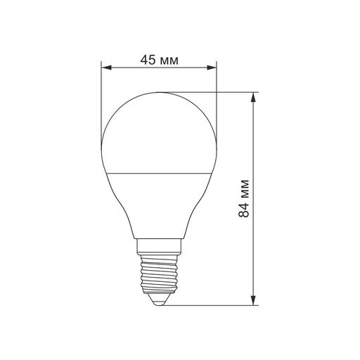 Лампа LED TITANUM G45 6W E14 4100K 220V (TLG4506144) (1283494)