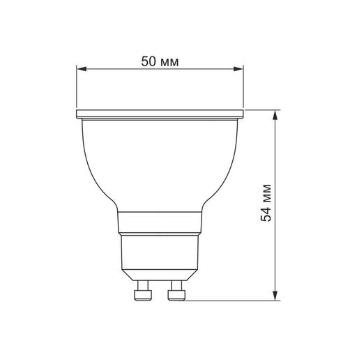 LED лампочка VIDEX MR16e 6W GU10 4100K 220V VL-MR16e-06104 (1283556)
