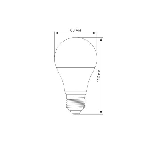 Лампочка светодиодная VIDEX 10W E27 3000K 220V  (VL-A60e-10273) (1283582)