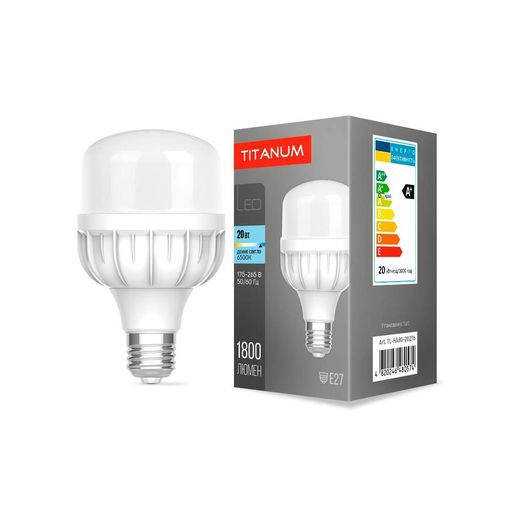 Лампа LED TITANUM A80 20W E27 6500К 220V TL-HA80-20276 (1283638)
