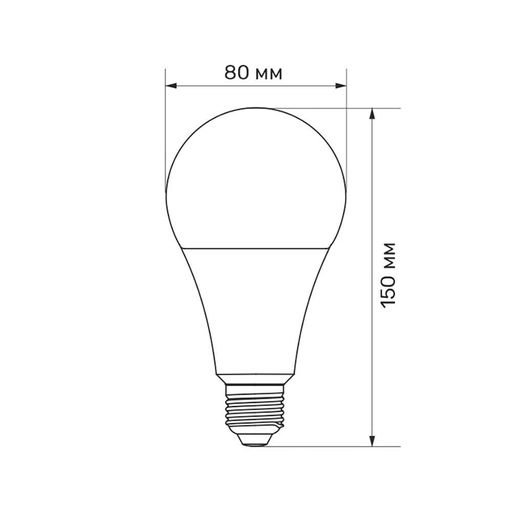 Лампа LED TITANUM A80 18W E27 4100K 220V TLA8018274 (1283639)
