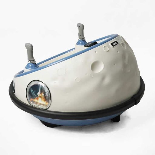 Космічний корабель JOY UF-478 підсвічування музичне озвучення двигун 2*35W акумулятор 12V 45Ah. White and Blue (177344) (1284865)