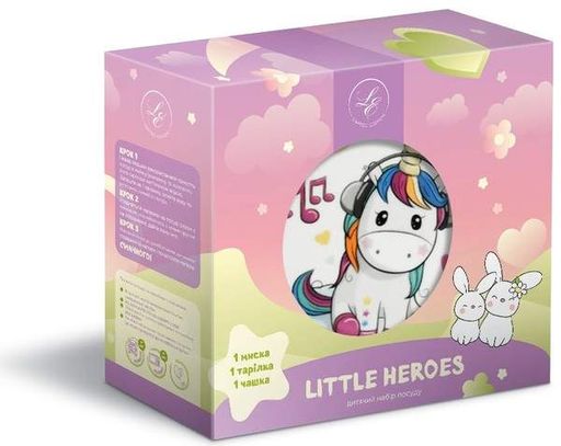 Набір дитячого посуду Limited Edition Unocorn 3 предмета C723 (1285561)