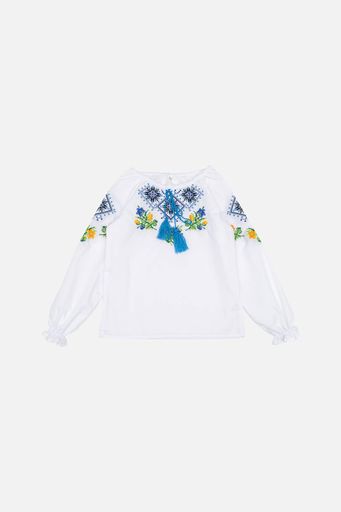 Вишиванка для дівчинки з довгим рукавом Brands 146 Білий ЦБ-00245238 (SKT000980943) (1286573)