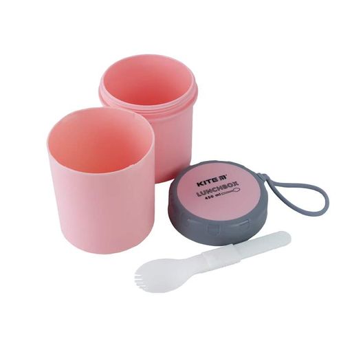 Ланчбокс круглый Kite K23-187-3 450 мл розовый 4063276178633 (1287189)