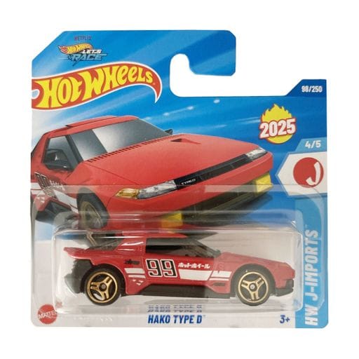 急募!! ハート型  ベンジャミン Базовий автомобіль Hot Wheels Hako Type D, червоний, від 3 років