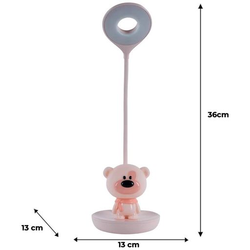 Настольная лампа LED с аккумулятором Bear Kite K24-492-2-2 4063276179470 Розовая (1289960)