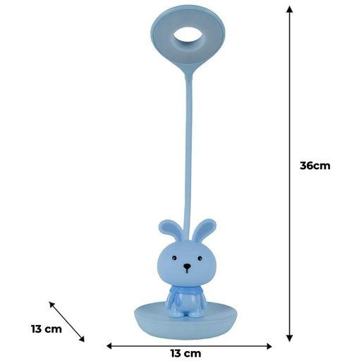 Настольная лампа LED с аккумулятором Bunny Kite K24-492-1-3 4063276179449 Голубая (1289977)