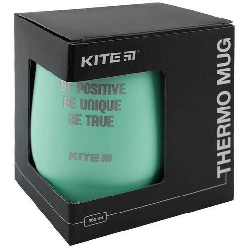 Термокружка Kite K22-378-02-2 360 мл бирюзовая Be positive 4063276050366 (1290013)