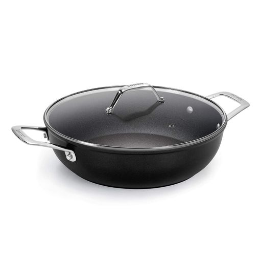 Кастрюля низкая с крышкой BLACK TITAN 32 см BARAZZONI BLACK TITAN  (85560403298) (1292016)