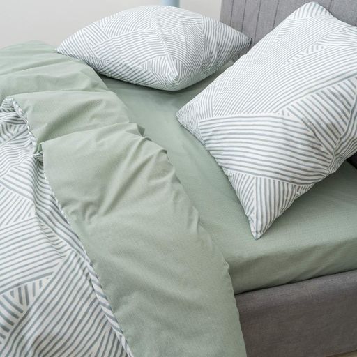 Постільна білизна Isleep Viluta ранфорс з простирадлом на гумці 25370