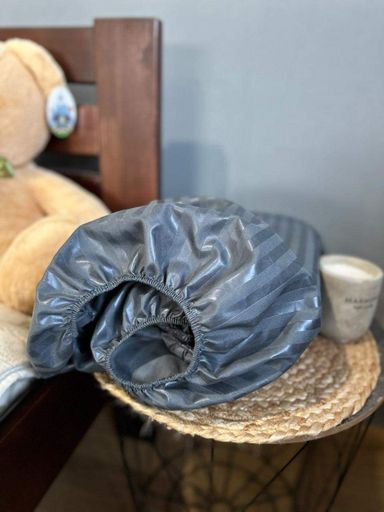 Простирадло чохол на матрац Полуторний 120х200х25 Сірий (1295283)