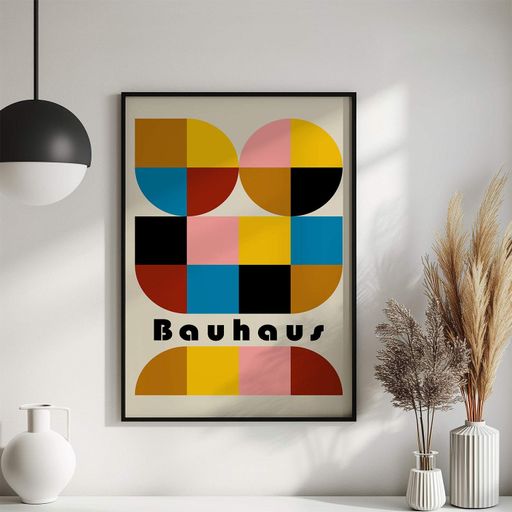 Постер Roomy "Dynamic Shapes" Черная рамка с глянцевым стеклом A3 (42x29.7 cm) (1295764)
