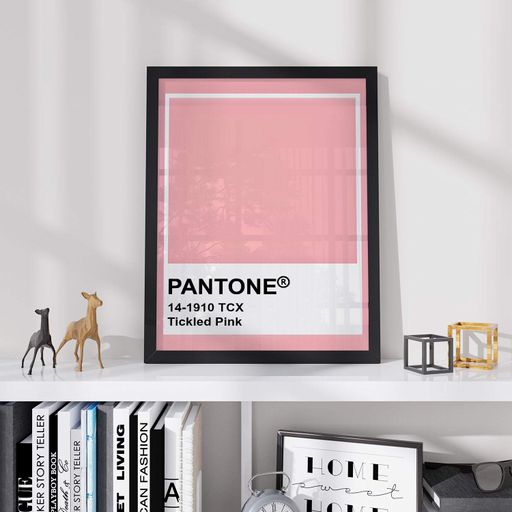 Постер Roomy "Pantone Pink" Біла рамка з антибліковим склом A1 (84.1x59.4 cm.) (1295822)