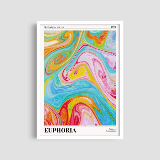 Постер Roomy "Rainbow Swirl" Без рамки A3 (42x29.7 cm) (1295838)