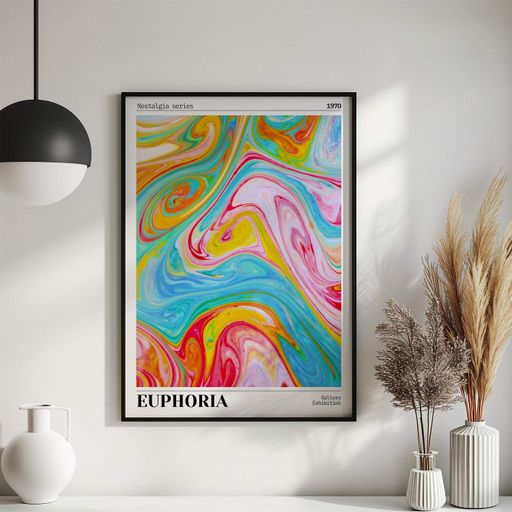 Постер Roomy "Rainbow Swirl" Без рамки A1 (84.1x59.4 cm.) (1295841)