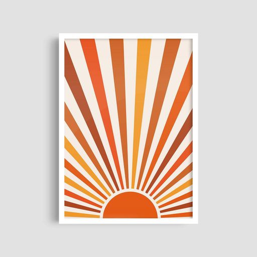 Постер Roomy "Euphoria Sunrise" Чорна рамка з антибліковим склом A4 (29.7x21 cm) (1295927)
