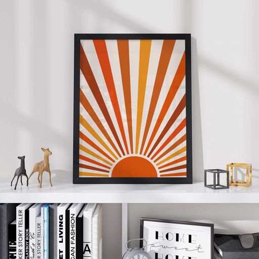 Постер Roomy "Euphoria Sunrise" Черная рамка с антибликовым стеклом A1 (84.1x59.4 cm.) (1295930)