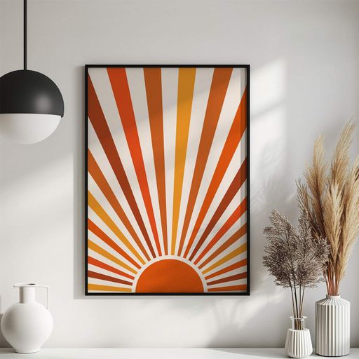 Постер Roomy "Euphoria Sunrise" Біла рамка з антибліковим склом A4 (29.7x21 cm) (1295943)