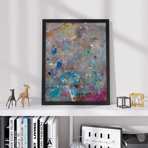 Постер Roomy "Colorful Sparkles" Чорна рамка з глянцевим склом A3 (42x29.7 cm) (1295950)