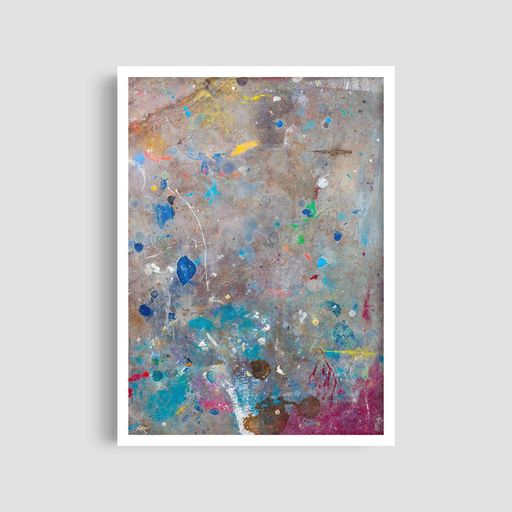Постер Roomy "Colorful Sparkles" Чорна рамка з антибліковим склом A4 (29.7x21 cm) (1295954)