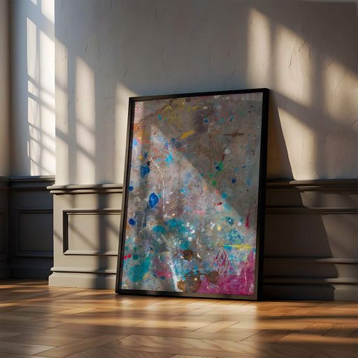 Постер Roomy "Colorful Sparkles" Белая рамка с антибликовым стеклом A3 (42x29.7 cm) (1295964)